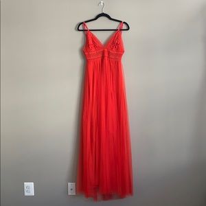 Mesh Red Dress